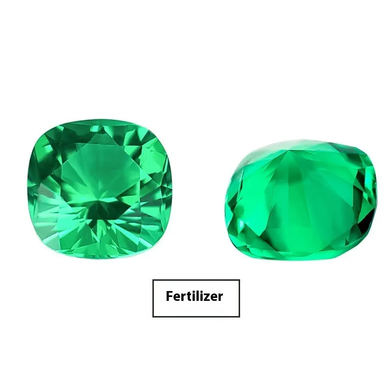 Cultivated emerald gemstones in round and grandmother cuts with Columbia green treasure colour