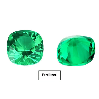 Cultivated emerald gemstones in round and grandmother cuts with Columbia green treasure colour