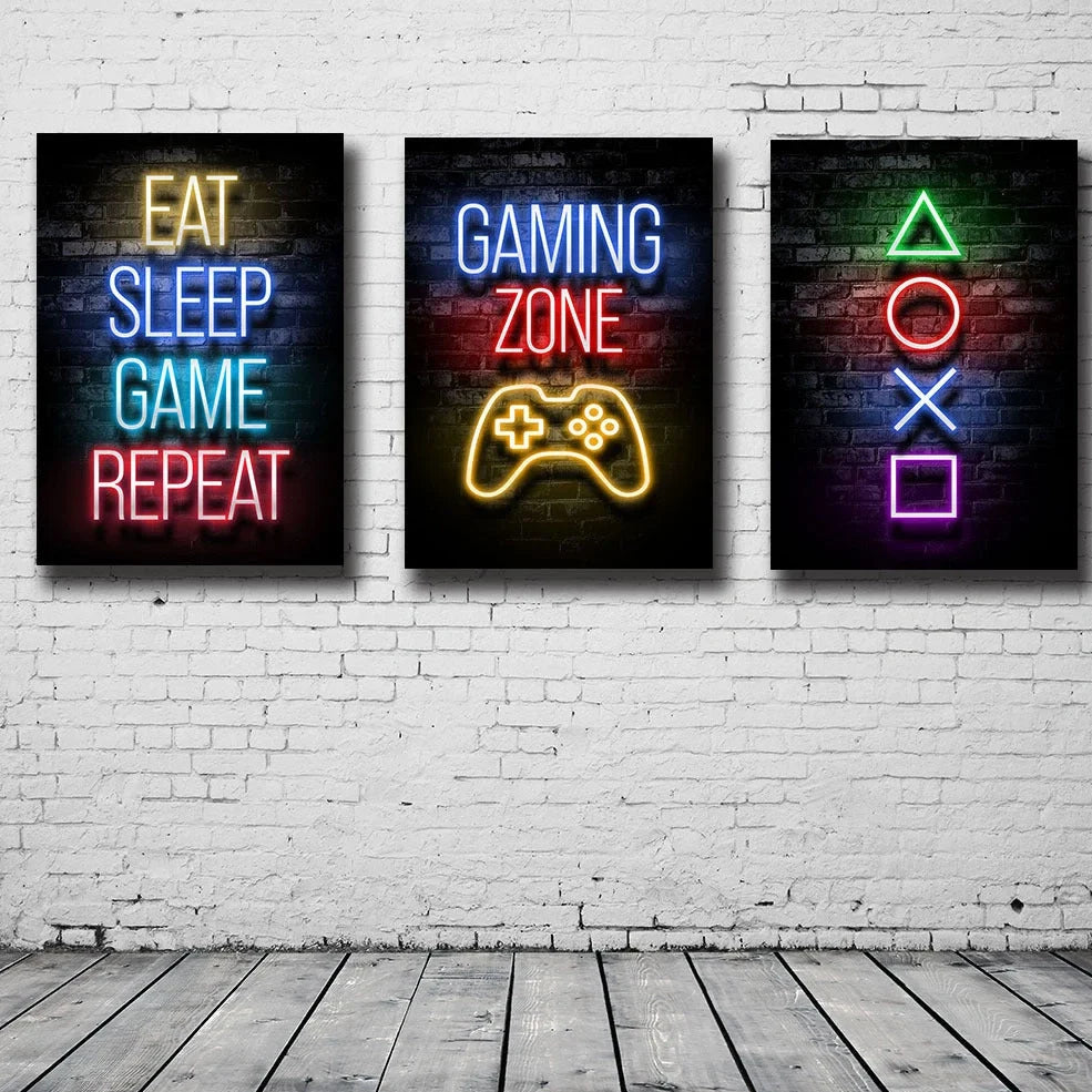 Canvas wall art print showing one of six style options, available in nine sizes from 13x18cm to 50x75cm