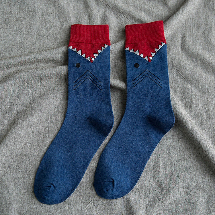 Women's cotton Jacquard cartoon animal tube socks in various fun designs