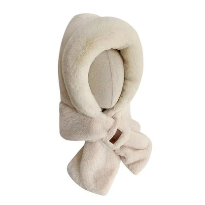 Cozy fleece-lined winter hat with integrated ear warmers for cold weather protection and style
