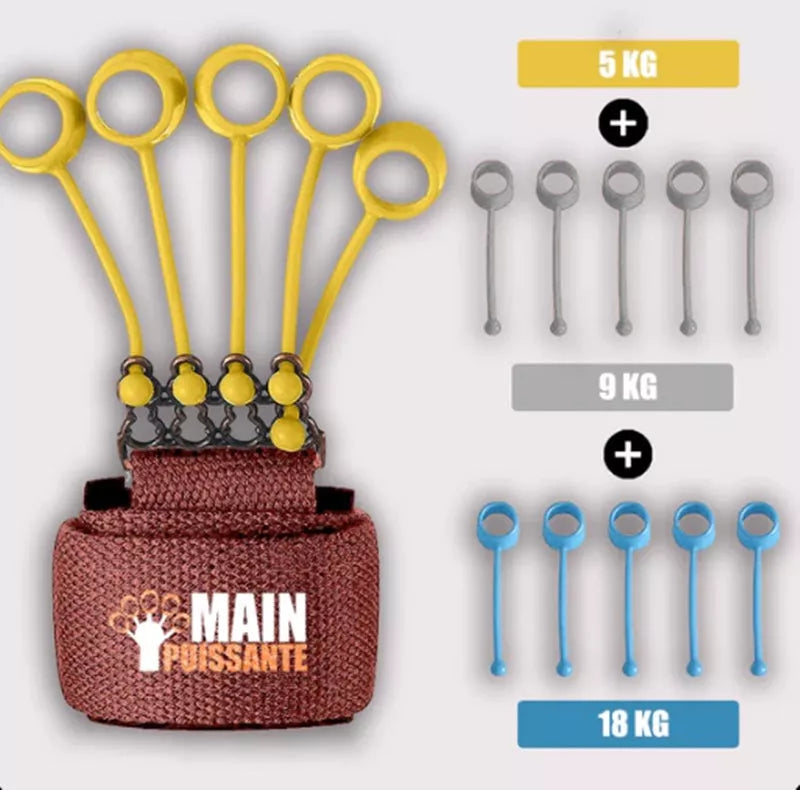 Adjustable Hand Yoga Resistance Band for finger strength training with three tension levels