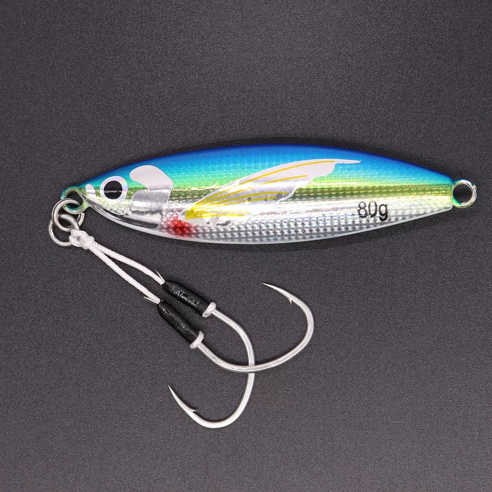 Luminous Belly Wings Bait in various colors for sea and boat fishing