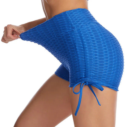 Stylish and flattering gym shorts with a unique textured fabric that lifts and shapes the butt for a confident workout look