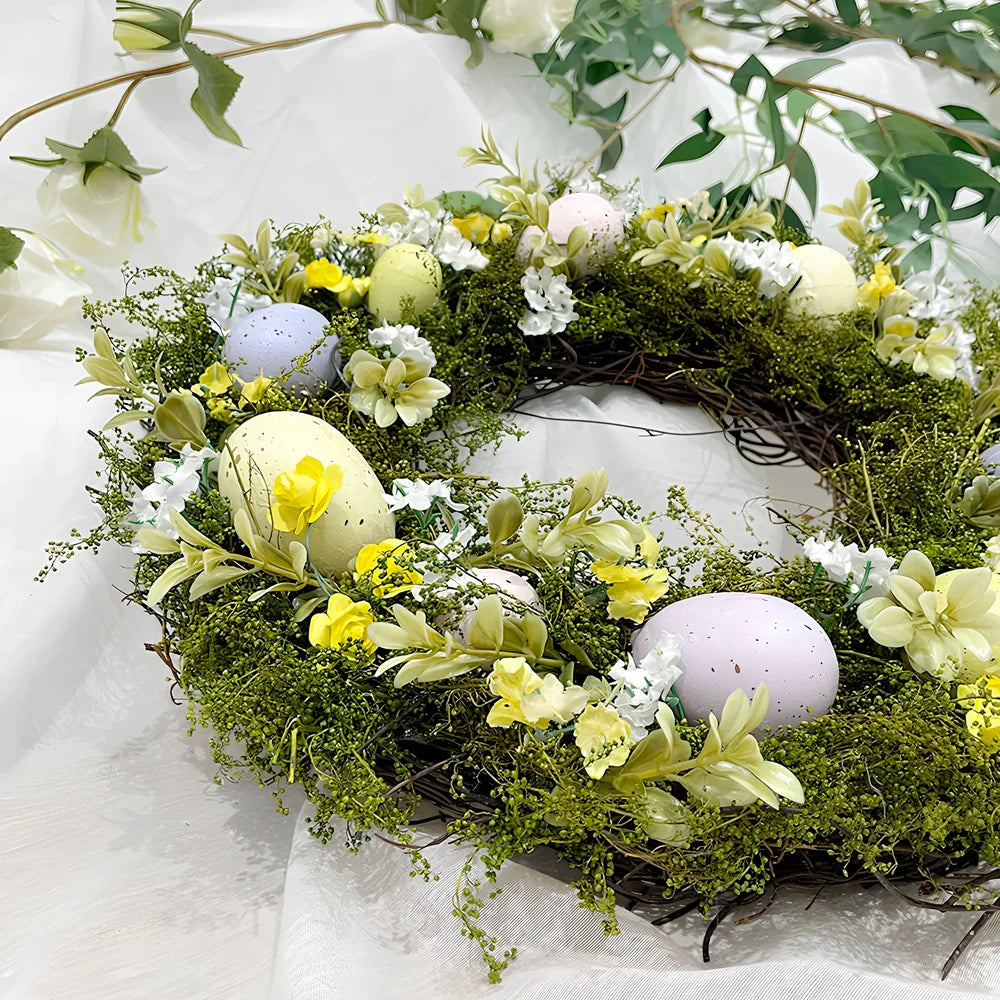 Nordic Easter egg simulation garland measuring 36cm with TPE material construction