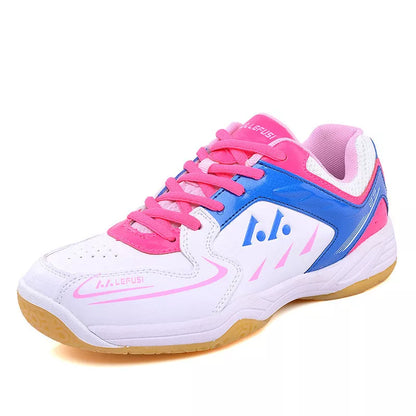 Casual Multicolor Sports Badminton Shoes with breathable mesh lining and low heel