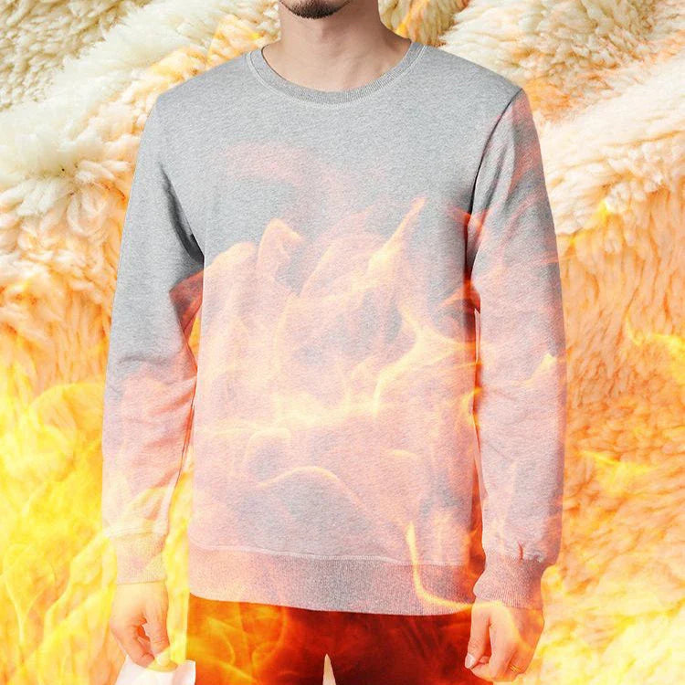Cozy fleece pullover in a variety of classic colors, featuring a warm and soft fabric blend, stylish round neck design, and comfortable long sleeves.