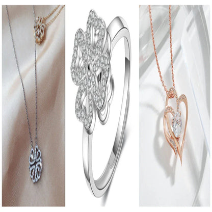 Elegant four-leaf clover necklace with magnetic and detachable design for versatile styling