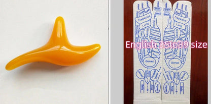 Acupressure foot massager socks with reflexology charts for targeted relief