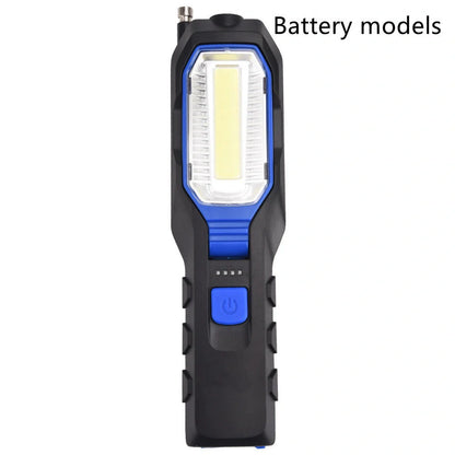 COB Strong Searchlight Rechargeable LED Portable Multi-function Auto Repair Light with 300m range