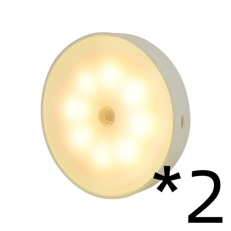 USB-powered motion-activated LED puck lights for cabinets, closets, and other small spaces