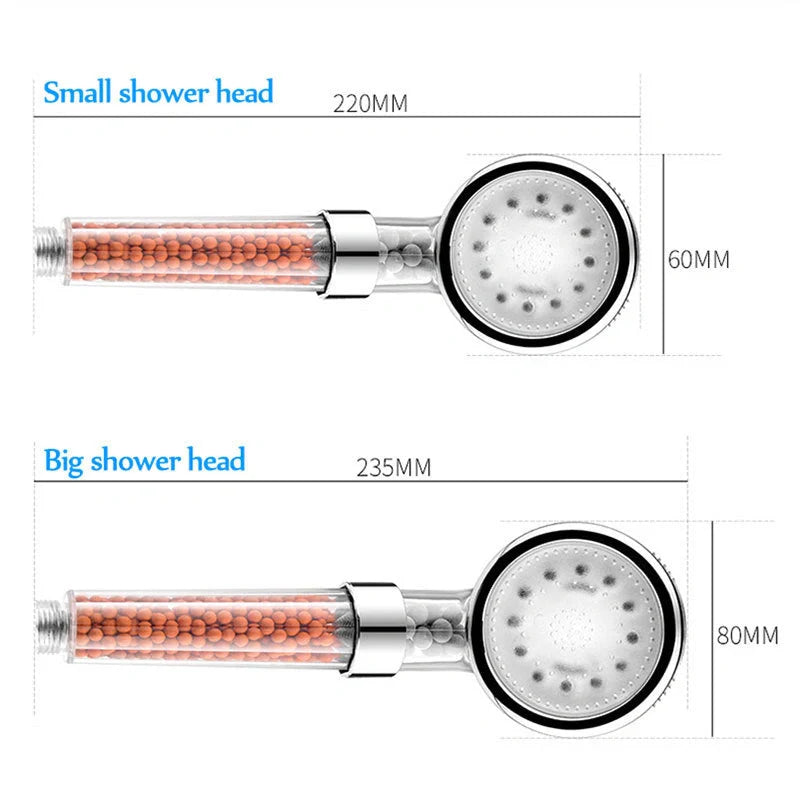 Color Changing LED Shower Head with temperature sensor and high-pressure filter