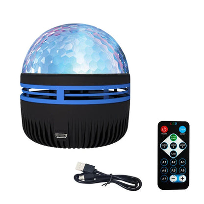 Mesmerizing galaxy projector lamp with rotating starry night display, perfect for creating a soothing, enchanting atmosphere in any room