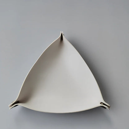 Open-top leather jewellery storage box in six colours with 25cm and 17cm size options