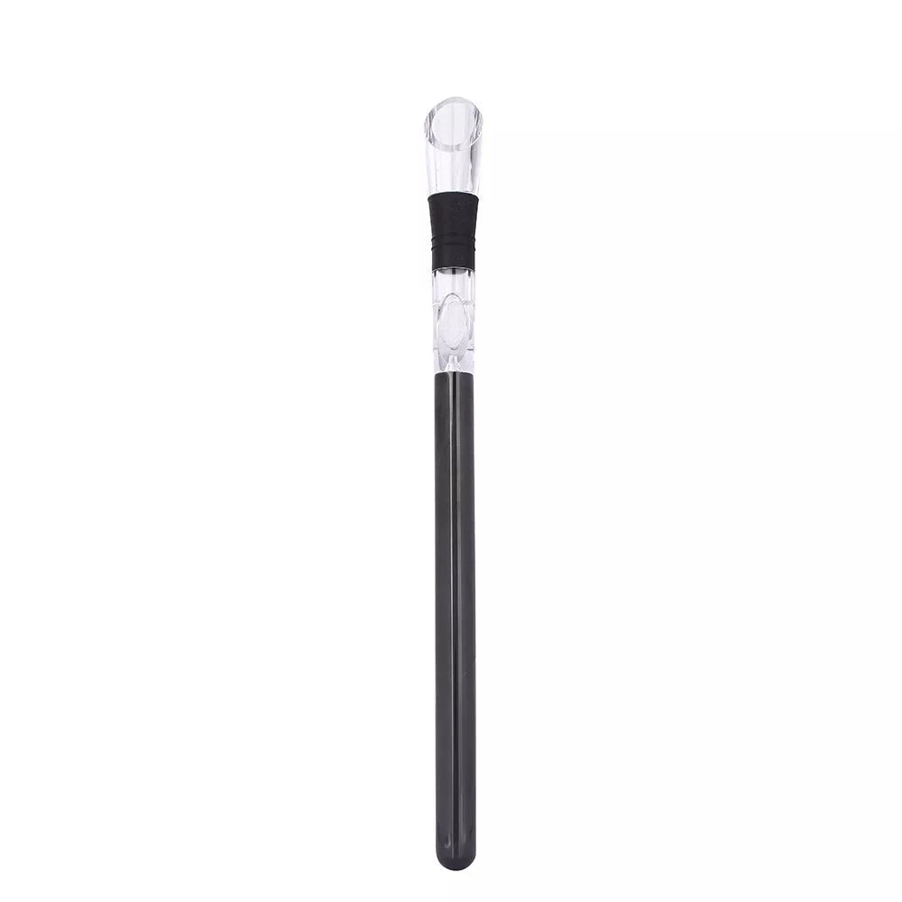 Stainless steel wine chilling rod with leakproof pourer, perfect for quick cooling and enhanced flavor