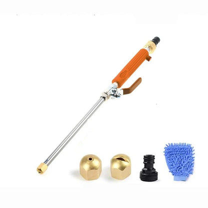 High-powered electric spray washer with aluminum alloy and copper construction, designed for effortless car cleaning and outdoor maintenance
