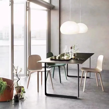 Glass cloud ceiling lamp in Nordic style, available in 23cm or 42cm diameter, 220V, for dining room or bedside use