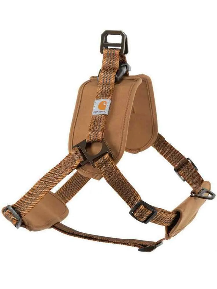 Dog training chest strap harness with reflective hand holding rope in three sizes for medium to extra large breeds