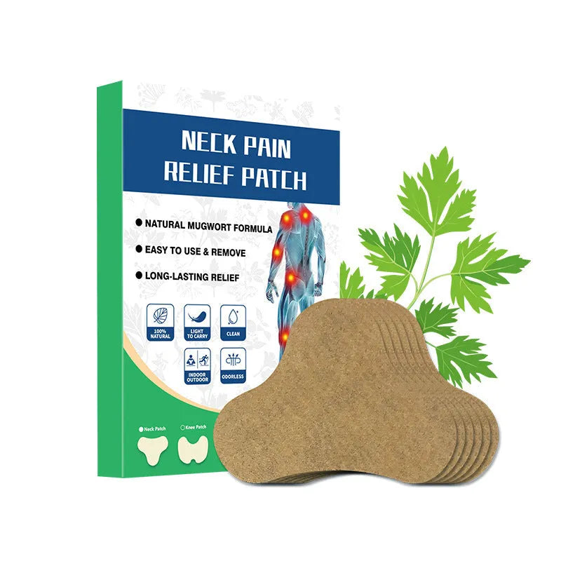English stretch cervical sticker and knee plaster, 12 non-woven fabric patches per box for health massage