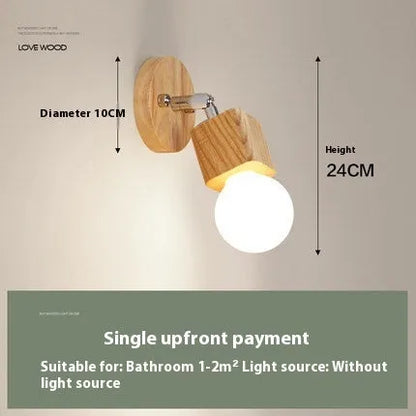 Circular mirror-finish LED wall lamp with 24cm diameter showing three light colour options