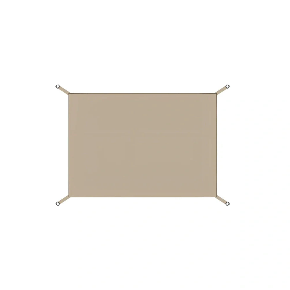 Quicksand gold inflatable camping tent with aluminium supports and waterproof floor