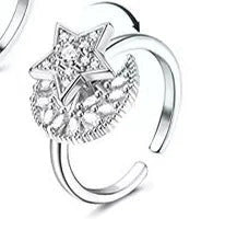 Stylish Fidget Spinner Ring with Adjustable Design, Crafted from Premium Materials for Stress Relief and Fashion