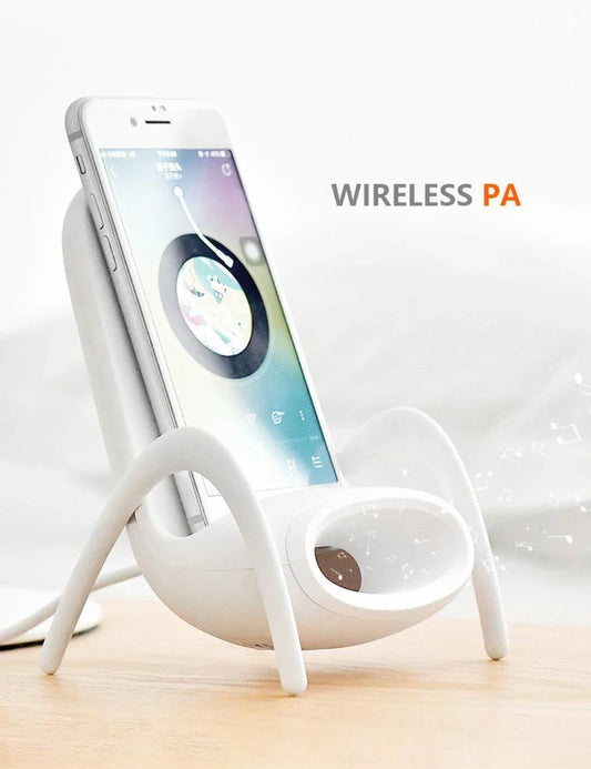 Amplifying Wireless Charging Desk Organizer for Apple and Android Phones - Stylish and Efficient Workspace Solution
