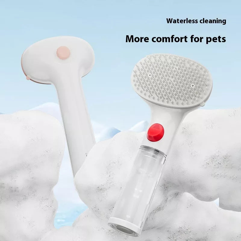 3-in-1 Pet Steam Brush with adjustable comb for effective hair removal and cleaning
