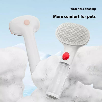 3-in-1 Pet Steam Brush with adjustable comb for effective hair removal and cleaning