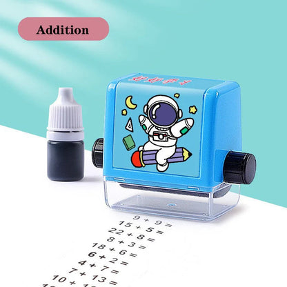 Math Roller Stamp for addition, subtraction, multiplication, and division practice