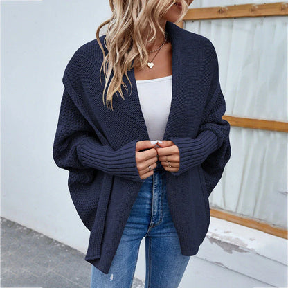 A stylish, knitted cardigan jacket for women in a variety of colors and sizes