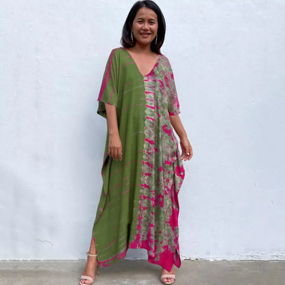 Cotton Beach Cover-up Robe Dress in various colors, perfect for beach or poolside lounging.