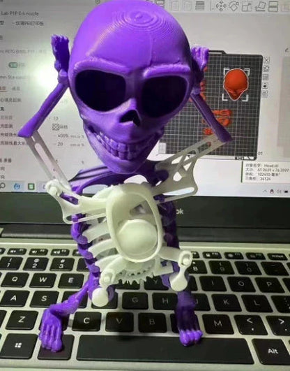 Customizable 3D Skull Desk Toy - Unique Gothic-Inspired Office Accessory for Stress Relief