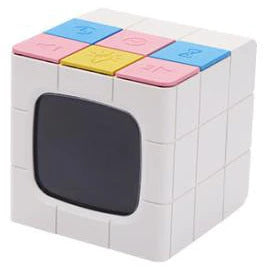 Multipurpose Rubik's Cube Alarm Clock with Voice Control and USB Charging for Home, School, and Office Use