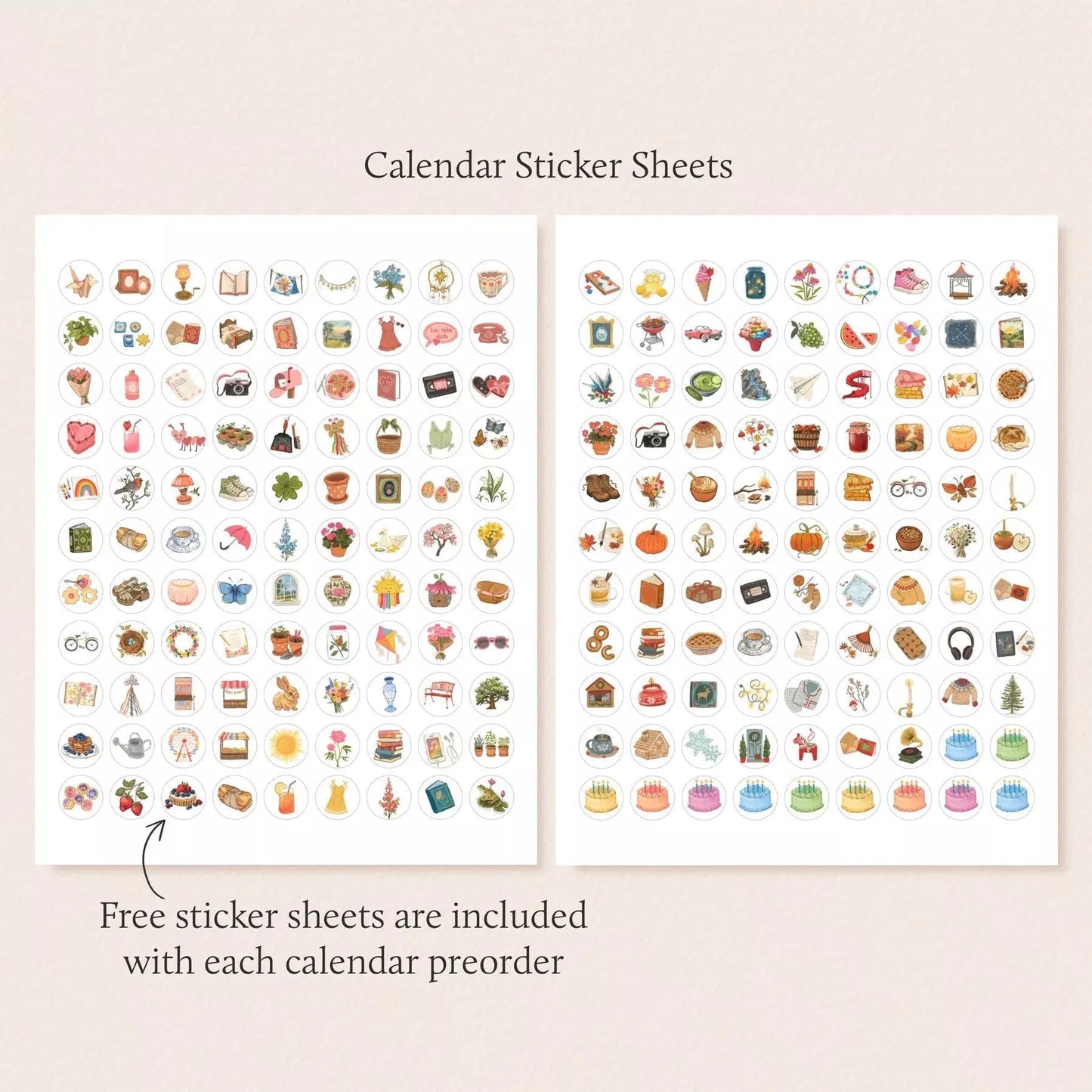 2025 Wish List Calendar with simple modern design for home and office