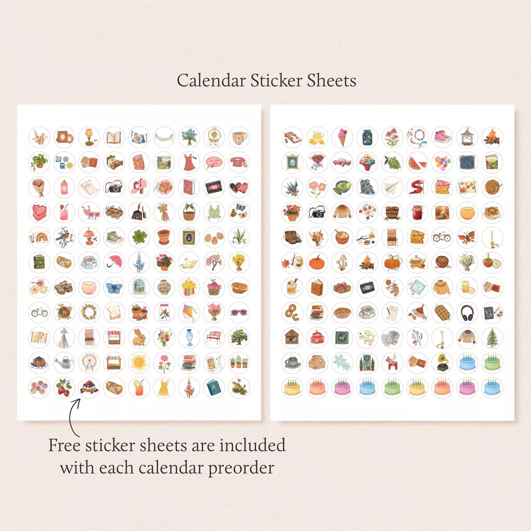 2025 Wish List Calendar with simple modern design for home and office