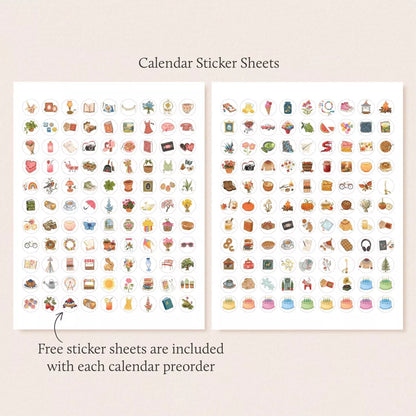 2025 Wish List Calendar with simple modern design for home and office