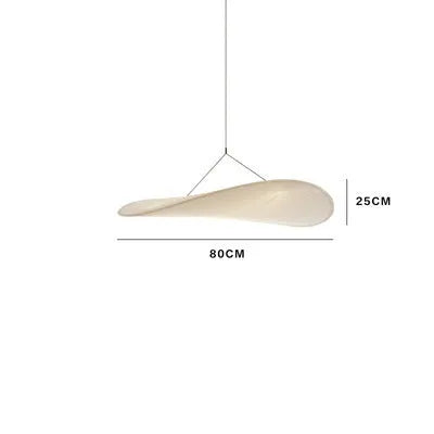 Art silk chandelier ceiling light in Silent Wind style with fabric-like shade