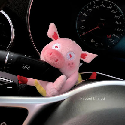 Cotton cartoon doll ornament for car pregnancy block coverage with hanging design
