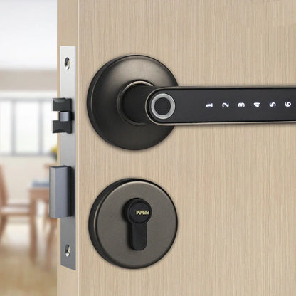 Smart Lock with fingerprint and Bluetooth unlocking for home security