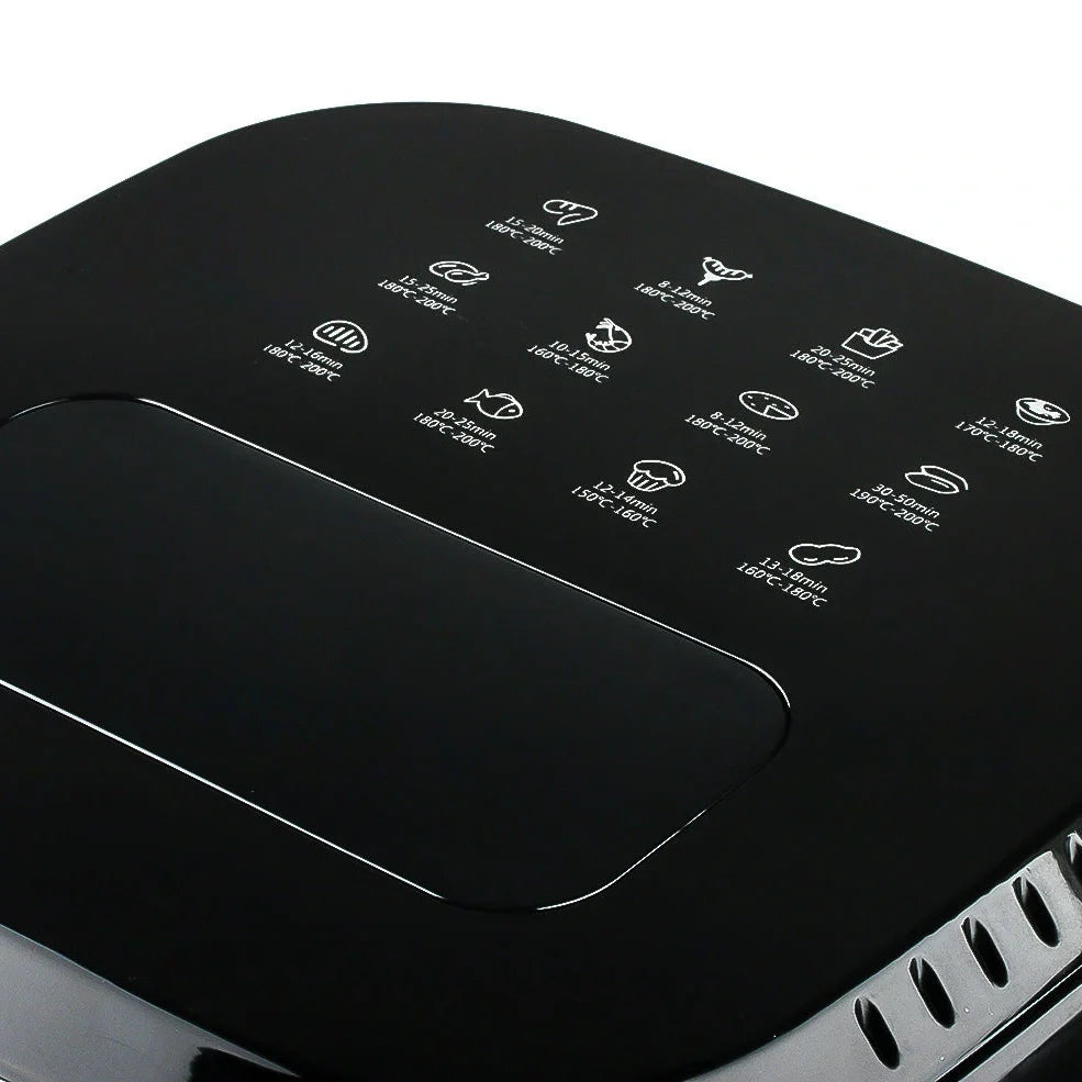 Multifunctional visual air fryer with transparent window and touch control panel