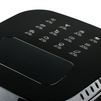 Multifunctional visual air fryer with transparent window and touch control panel