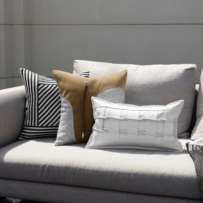 Modern minimalist square living room pillow with removable cover in 30x50cm dimensions