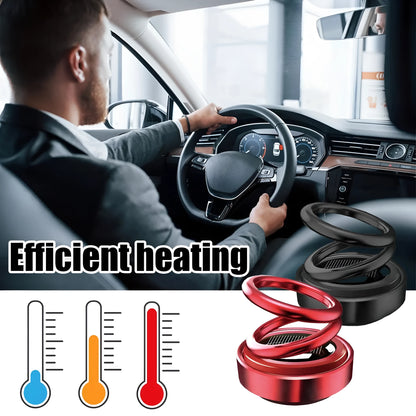 Portable miniature vibration radiator for cars in black or red, 5.1x6cm with fragrance function