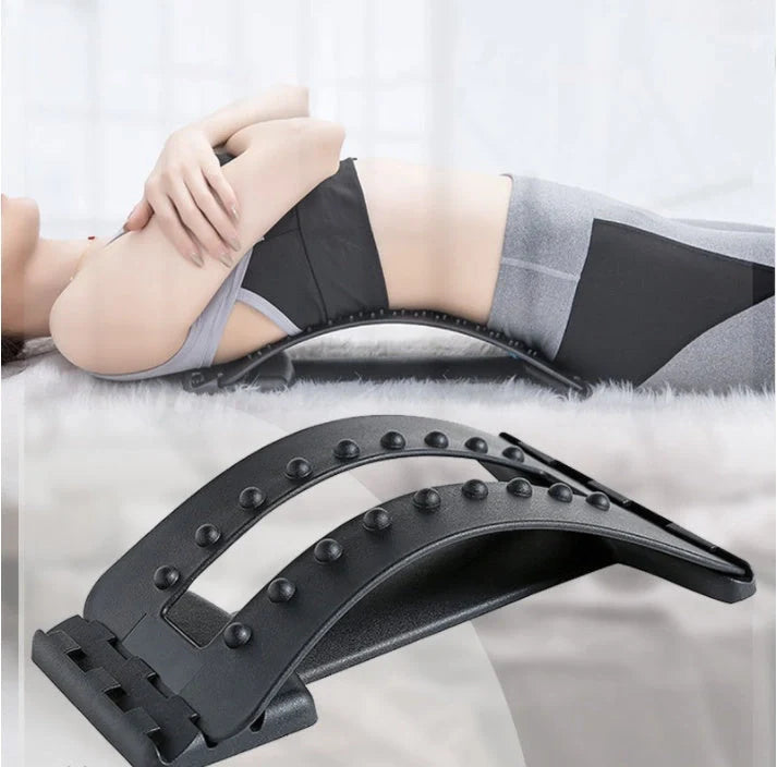 Adjustable Lumbar Support Massager for back pain relief with acupressure points