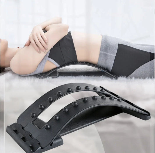 Adjustable Lumbar Support Massager for back pain relief with acupressure points