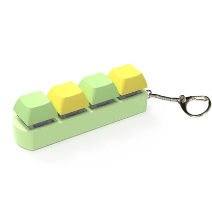 Four-key mechanical keyboard switch tester with transparent bottom shell and ABS plastic construction