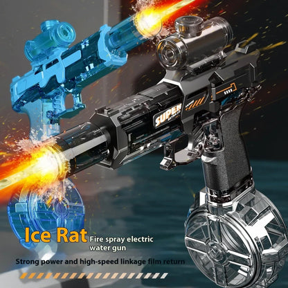 Ice Mouse electric water gun toy with 500ml water tank and high-speed firing system