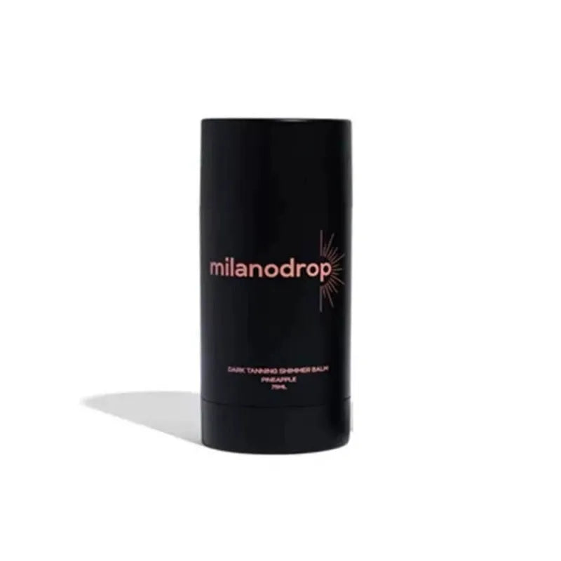 Matte Sun Tanning Black Liquid set with 50ml tanning drops bottle and 75ml tanning flash cream tube
