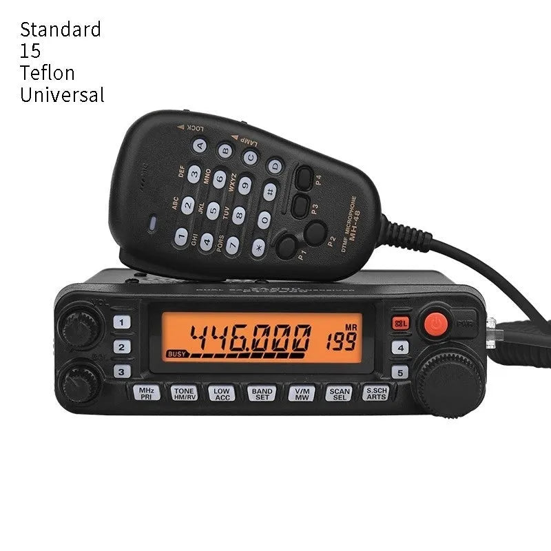High-power car radio interphone set with walkie-talkie and antenna options for self-driving tours.